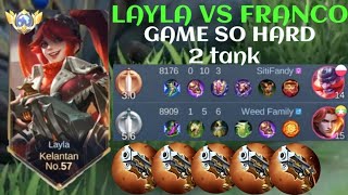 LAYLA VS LESLEY❗BUILD ONE SHOT ENEMY DELETE! GAME SO HARD | build top 1 global Layla