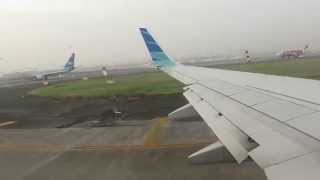 Garuda Indonesia morning take off Soekarno Hatta International Airport