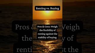 Renting vs  Buying