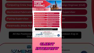 Client interview.  #jobsearch ##petroleumengineer