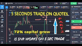 PART 2 | QUOTEX 5 SECONDS TRADE | IS SNR AND PRICE ACTION WORKS ON 5 SECOND OTC MARKET |SNR BASED