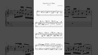 J. S. Bach - Fugue No. 2 in C Minor (BWV 847) #shorts