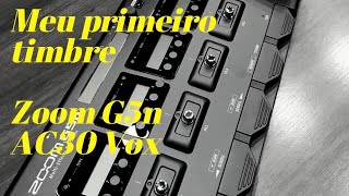 Timbre G5N  Amp Vox Ac 30 #zoom #g5n #pedaleira #timbre