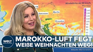 WETTER IN DEUTSCHLAND: Warme Luft aus Marokko - Schmuddelwetter zerstört weiße Weihnachten!