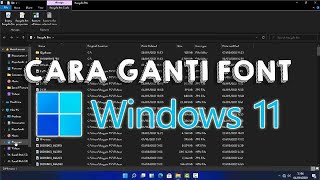 Cara Mengubah Font Laptop Windows 11