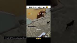 Didi kutta he dar gya 😂😂😂 #comedyshorts #comedy #funny #shorts #trending #youtubeshorts #viralvideo