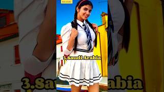 Top 10 school uniforms of different countries #viral #shorts #youtubeshorts