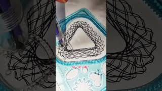 How many rotations did the pen make in total? ?? #Spirograph #satisfying #shorts