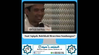 Saat Aqiqah, Bolehkah Menerima Sumbangan? (Uas Menjawab)