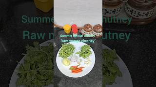 raw mango chutney recipe#homerecipesbyseema#food #chutenyrecipe#kaccheaamkichutney #ytshorts #viral