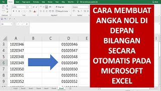 Cara Menambahkan Angka Nol 0 di Awal Agar Tidak Hilang pada Ms Excel