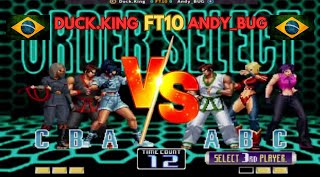 KOF 2002 FT10 DUCK.KING VS ANDY_BUG