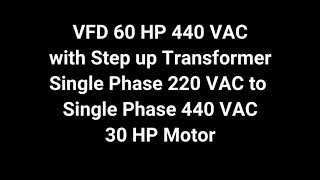 DELTA VFD 60 HP 440 VAC Pumps Control