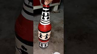 আবারও একটা bottle art করলাম 🎨🖌️🤗| #minivlog #shorts #art #artist #bottleart #bottlecraft #viral