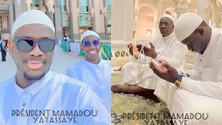 Oumra 2023 le président Mamadou Yattassaye à la Mecque avec son fils et son….