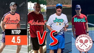 NTRP 4.5 Doubles Match Play - Neal & Joe vs Michael & Jamie