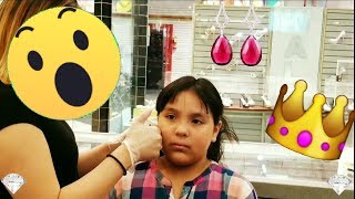 Getting my ears pierced