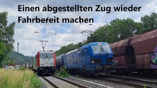 Einen abgestellten Zug wieder Fahrbereit machen, Führerstandsmitfahrt von Elm nach Cornberg (Bebra)