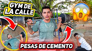 VOY A UN GIMNASIO HECHO DE CEMENTO XD - TATTO VLOGS