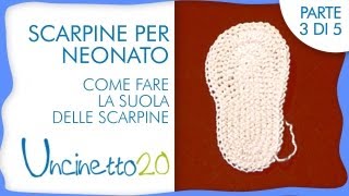 Tutorial uncinetto - Scarpine per neonato - 3 di 5