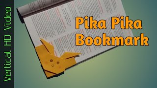 DIY Origami Paper Bookmark Pikachu | Paper Craft