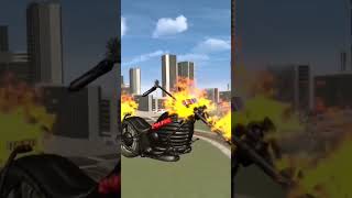 Franklin Made Giant Police Ghost Rider Bike in Indian Bike Driving 3D #shorts #indianbikesdriving3d