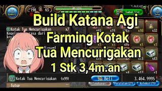 Toram Online | Build Katana Agi Farming Kota Tua Mencurigakan 1Stk 3.4m+ Farming Spina #toramonline