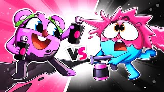 Pink VS Black Challenge Song 🖤💗 | Funny Kids Songs by Baby Zoo | Chaka Kids Tunes