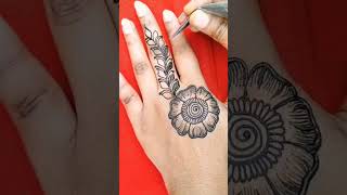 Beautiful 😍 Girlish Mehndi Design For Back Hand #shorts #mehndi #mehandidesign