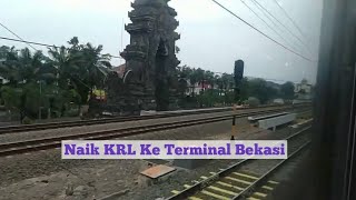 Cara Ke Terminal Bekasi Naik Kereta KRL Commuter Line Dari Stasiun Gondangdia - Lanjut Angkot