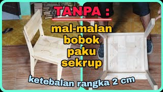 Membuat kursi kayu minimalis , membuat kursi makan  , dining chair