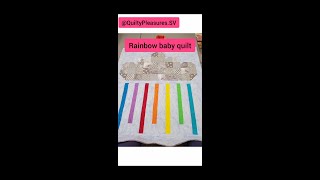 Adorable RAINBOW Baby Quilt Top! #shorts