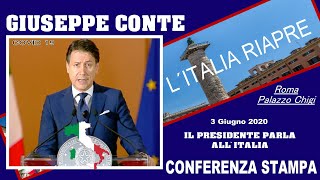 L´ITALIA RIAPRE - CONFERENZA STAMPA  PRESIDENTE DEL CONSIGLIO  GIUSEPPE CONTE