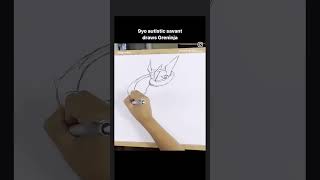 9yo Autistic Savant Draws - Greninja | Pokemon