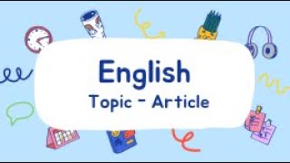 An English Grammar Topic - Article #sainikschool #education #english