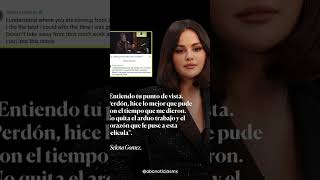 Selena Gomez defendiendo a sus fans de las críticas de Derbez