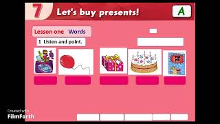 Level 2 - Unit 7 - Part A (Vocabulary)- Let's buy presents !