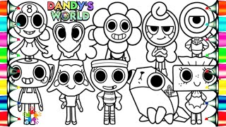 Roblox DANDY's WORLD Coloring Page / Finn Shelly Brightney Pebble Tisha Glisten Flutter Rodger