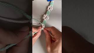 Macrame flower belt#macramebag #macramebelt #macramelover #macrameart #macrametutorial #macramecreat