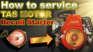 How to service TAS MOTOR QS-22 recoil starter.