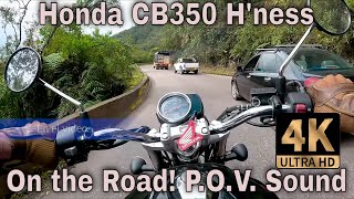 Honda CB350 H'ness | Subiendo Alto de San Miguel Colombia #2 | P. O. V. Sound 4K | #honda