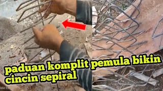 cara simpel bikin begel / cincin sepiral