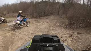 YZ250 Taking on Steep Hill!!