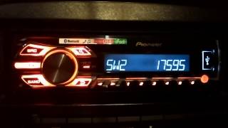 Pioneer MVH-58BT - Rádio Exterior Espanha 17.595kHz.