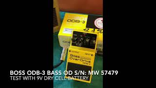 Boss ODB 3 Bass Overdrive  Demo