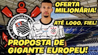 NÃO ACREDITO! JOÃO VICTOR TEM PROPOSTA DE TIME EUROPEU E PODE DEIXAR O CORINTHIANS! SAIU AGORA!