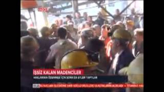 Soma Darkale maden işçilerin eylemi TRT Haber'de...