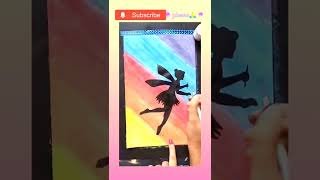 Creative art ideas#poster colour Drawing# Beautiful fairy drawing#shorts #youtubeshorts