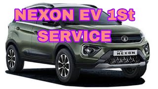 TATA NEXON EV(ZIPTRON) 1St SERVICE#tata #car