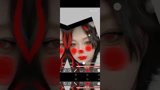 Uzzlang girl  dark red angel smudge edit ft k- mashup #viralvideo #trendingshorts #trending #viral❣️